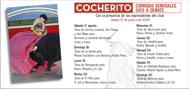 CORRIDAS GENERALES 2013 A DEBATE