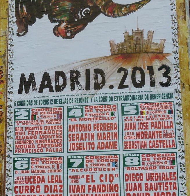 RETRANSMISIÓN EN DIRECTO Y POR TELEVISIÓN DE LA FERIA DEL ARTE Y LA CULTURA + LA CORRIDA DE LA BENEFICENCIA DE MADRID