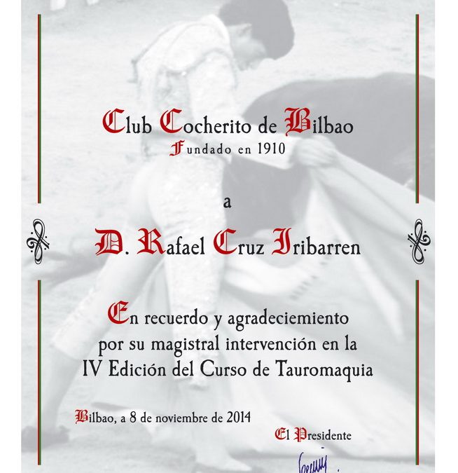IV CURSO DE TAUROMAQUIA