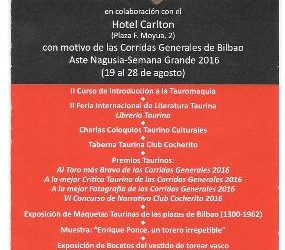 PROGRAMA DE ACTIVIDADES TAURINO-CULTURALES