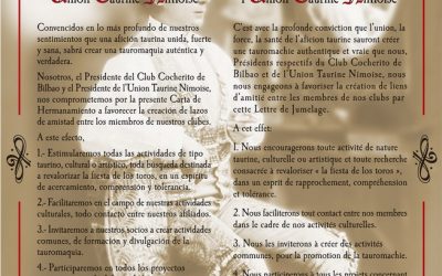 HERMANAMIENTO CON LA UNIÓN TAURINA DE NIMES